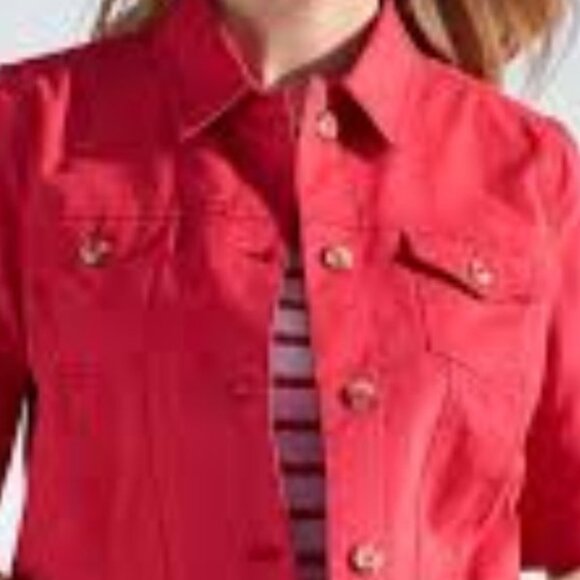 Appleseed's Red Utility Button Up Jacket - Picture 11 of 12